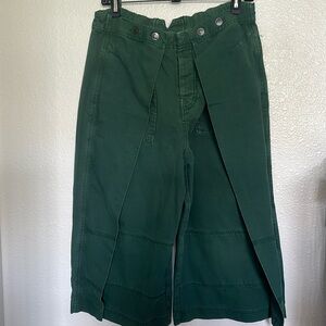 Free People Green Crop Pants size 6